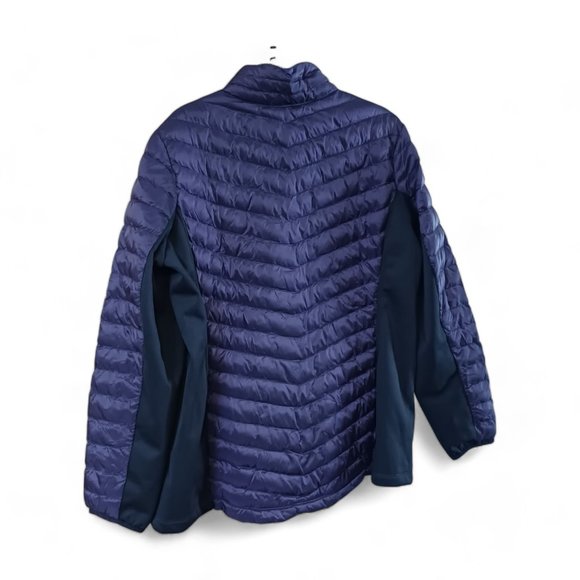 New 32 Degrees Heat Womens Lightweight DK Blackberry Mixed Media Jacket Size XXL - Picture 9 of 13